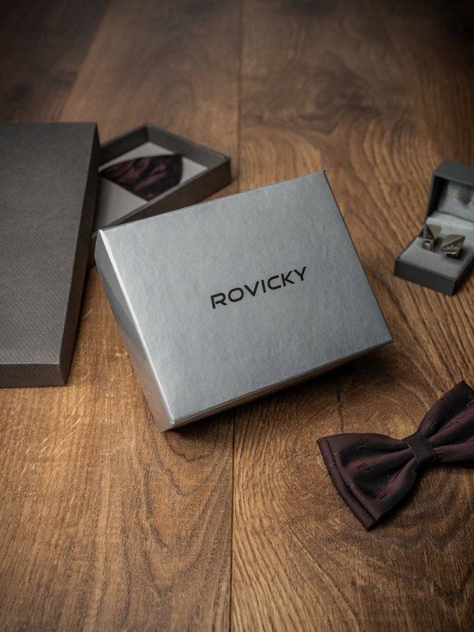Pasek męski Rovicky [D] BOM-01-ARS czarny