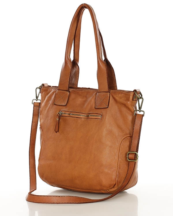 Shopperka MARCO MAZZINI brąz camelowy v247b