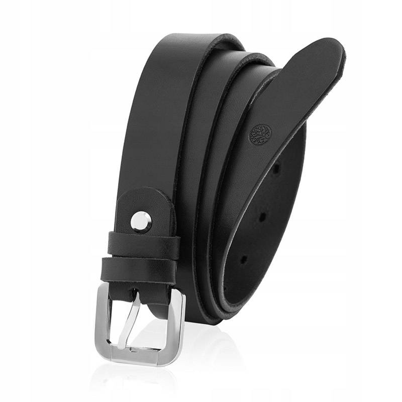 Skórzany pasek damski IVY czarny 95-110-cm