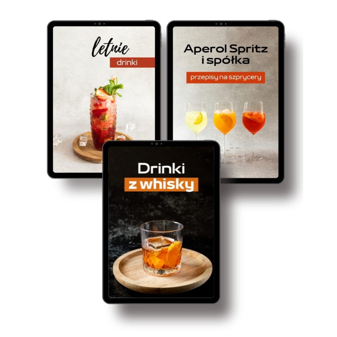 Image of PAKIET 3 ebooków Drinki z whisky + Letnie drinki + Aperol Spritz i spółka