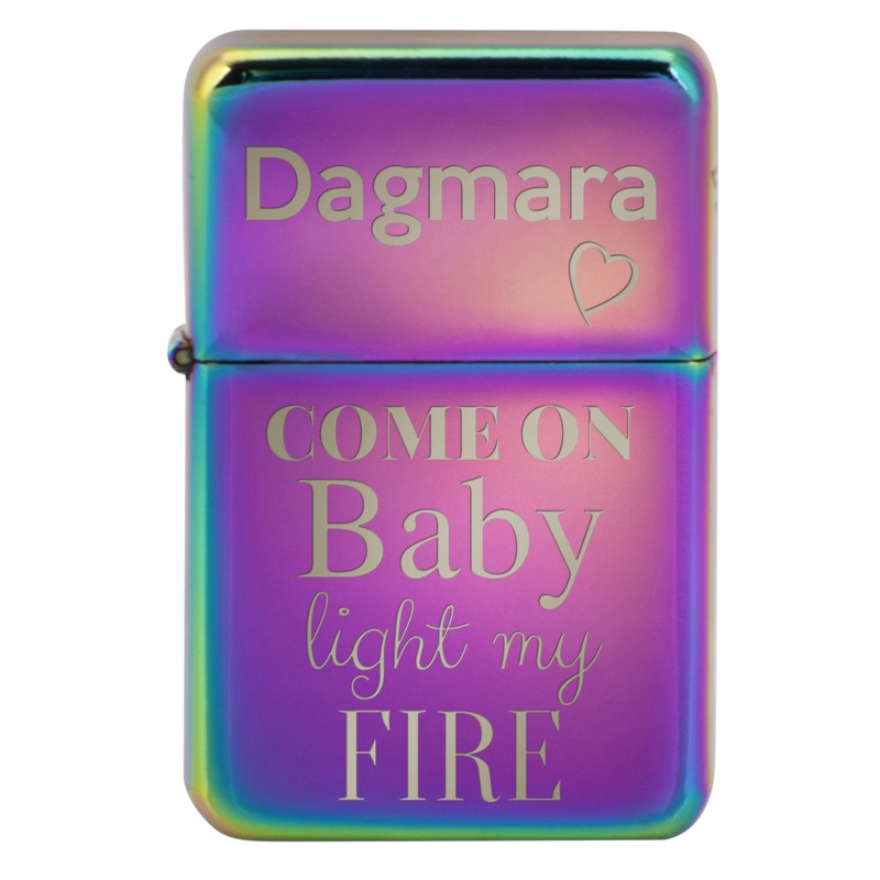 Multikolorowa zapalniczka benzynowa Tasman rainbow z grawerem