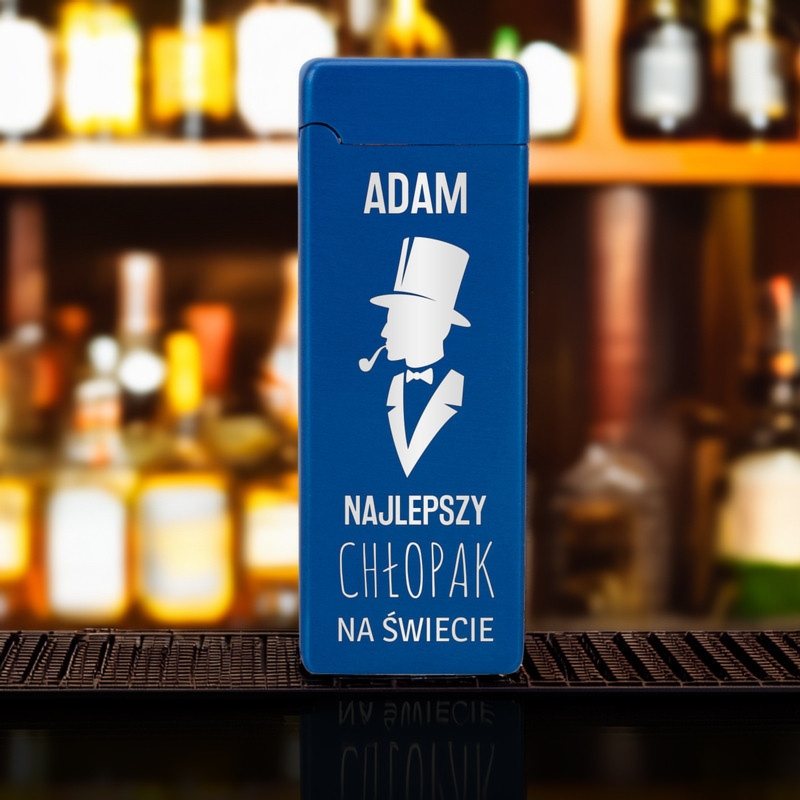 Zapalniczka plazmowa Formula niebieska na urodziny z grawerem