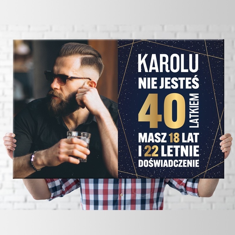Image of Fotoobraz na urodziny / Doświadczenie / Prezent dla niego / 50x70 cm