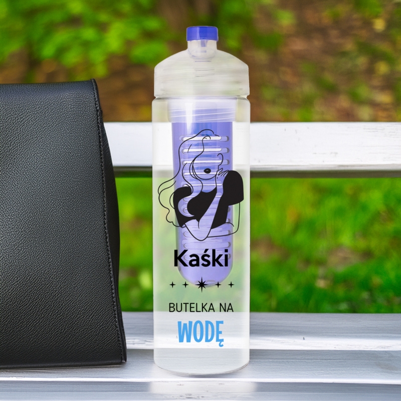 Butelka sportowa 650 ml na zimne napoje z personalizacją UV