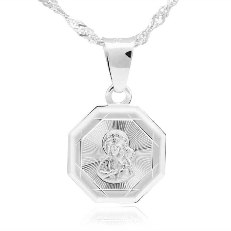 Srebrny medalik Matka Boska Częstochowska pr. 925