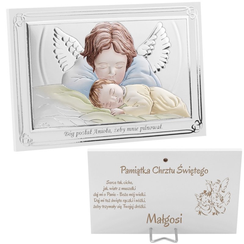 Obrazek Anioł Stróż Valenti&Co MIRO-SILVER® z grawerem dla dziecka