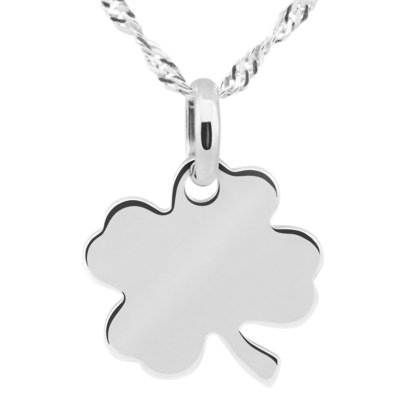 Walentynki: Srebrny wisiorek koniczynka pr.925 na prezent