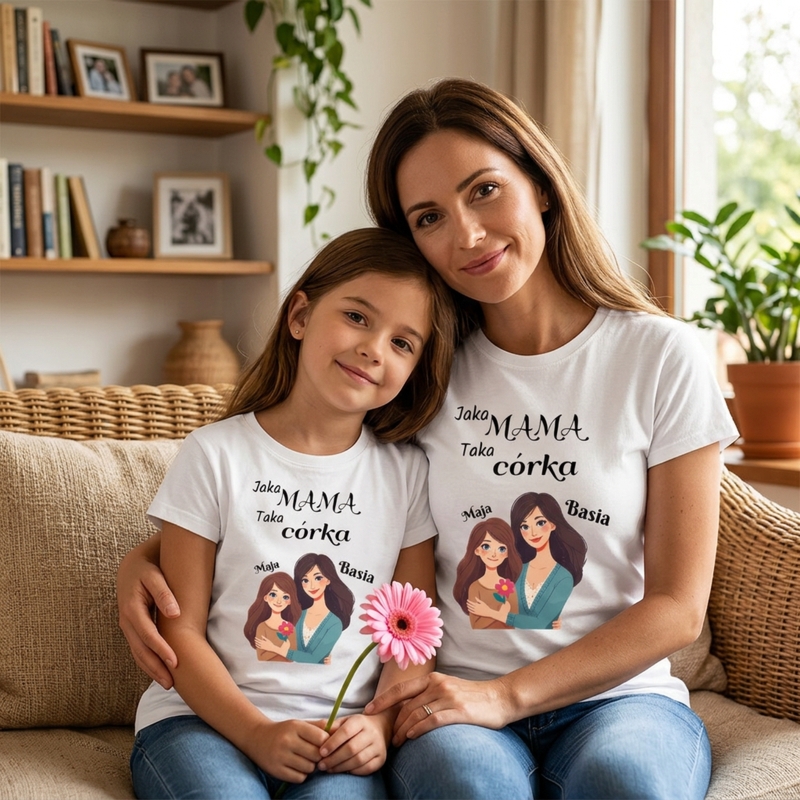 Koszulka dla mamy personalizowana – prezent na Dzień Mamy, urodziny i każdą okazję