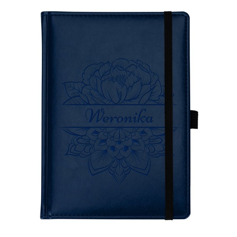 Prezent dla nauczyciela: notes Nebraska niebieski z grawerem