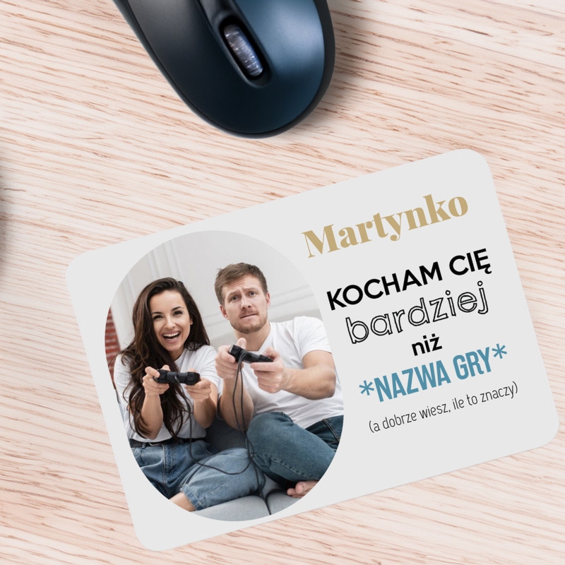 Podkładka pod mysz z Twoją personalizacją Miłosne