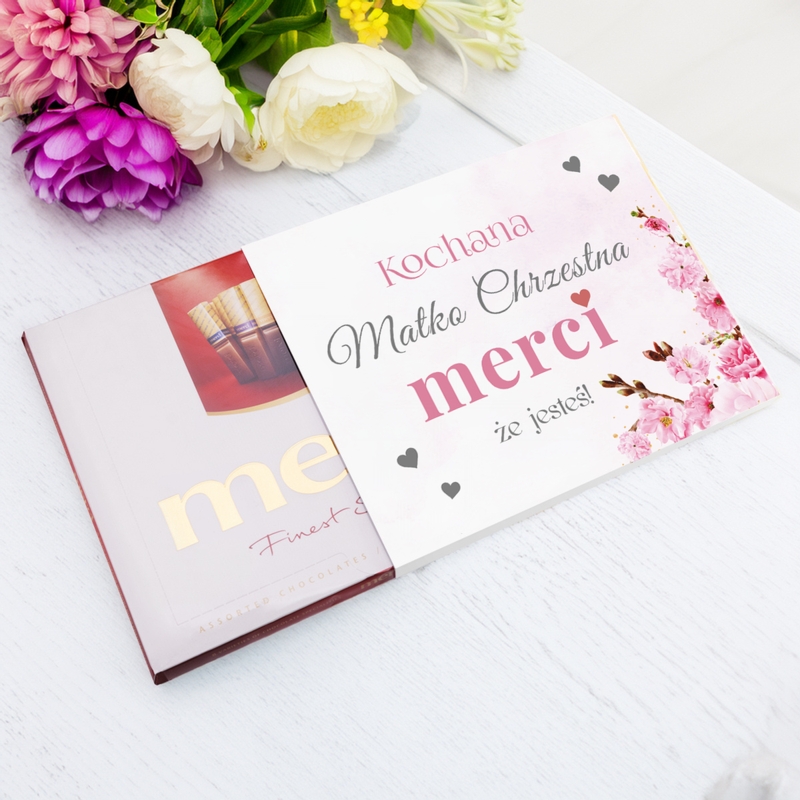 Merci dla Matki Chrzestnej – personalizowane podziękowanie z dedykacją