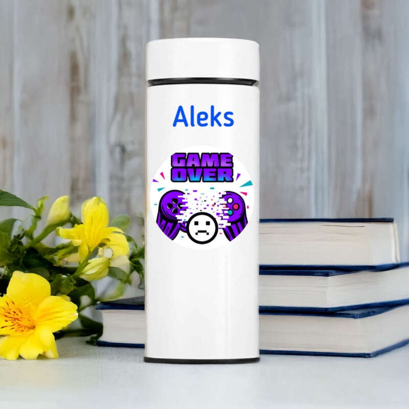 Na Święta: kubek termiczny LED z nadrukiem UV Game Over