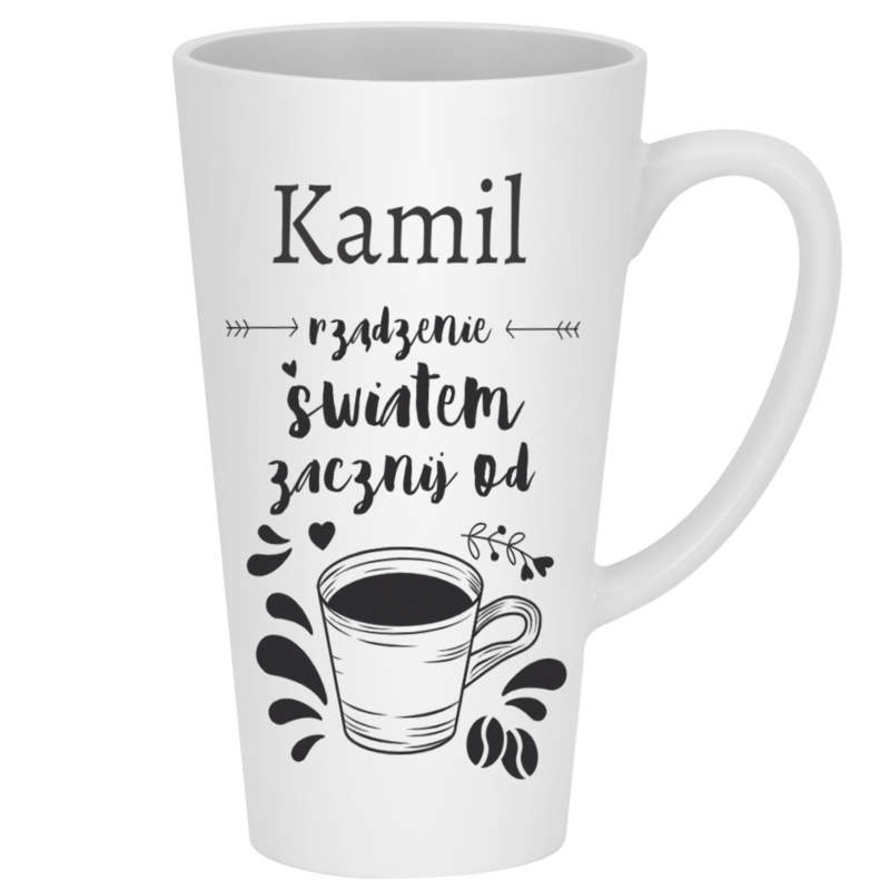 Duży kubek ceramiczny z personalizacją i nadrukiem na prezent