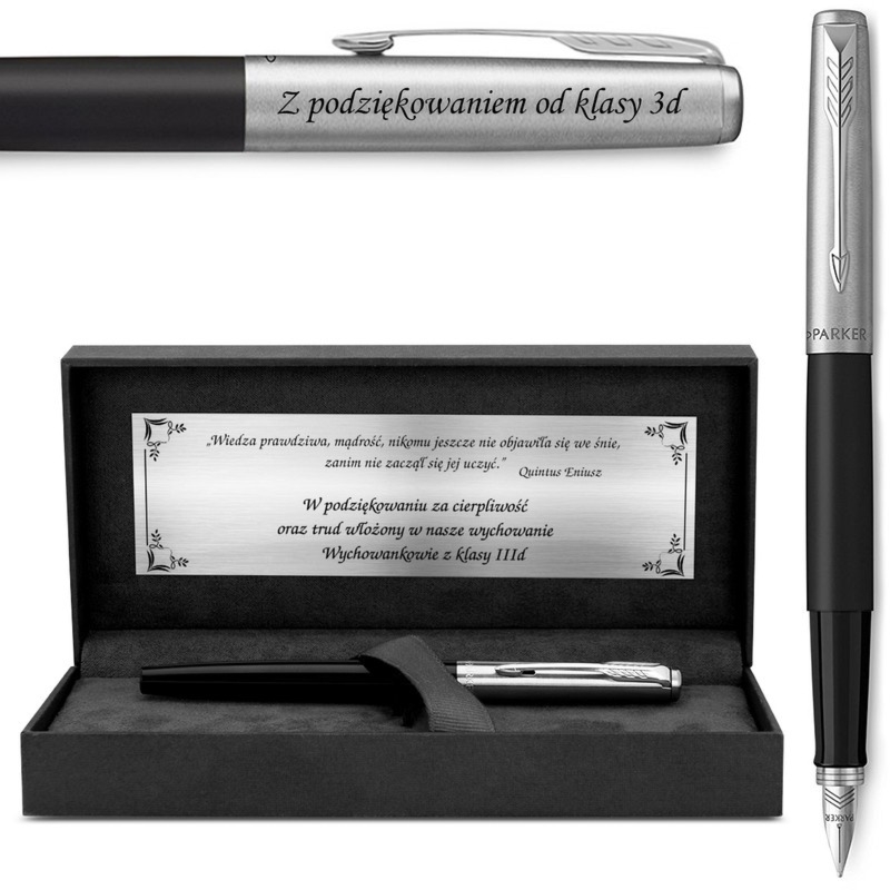 Pióro wieczne Parker Jotter Special czarne z grawerem dla nauczyciela