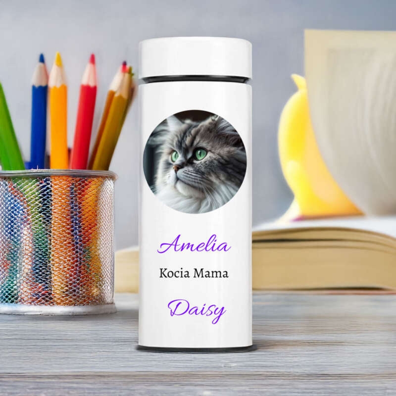 Kubek termiczny 500 ml z LED i personalizowanym nadrukiem UV