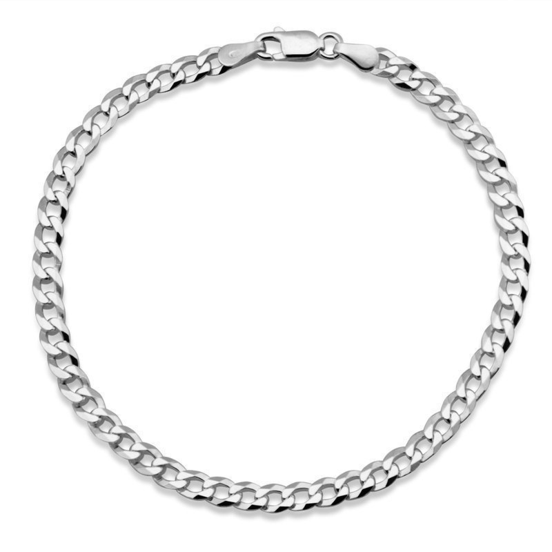 Klasyczna męska bransoletka pancerka ze srebra 925 z próbą