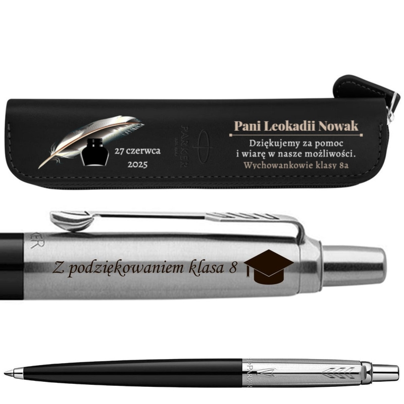Parker Jotter Special czarny z grawerem i etui UV prezent
