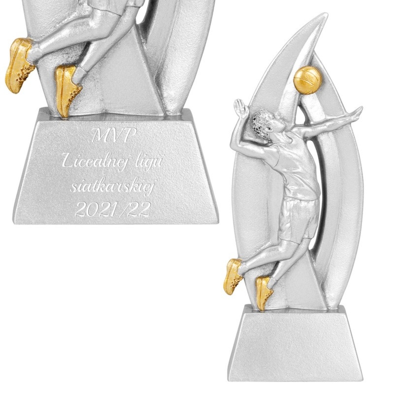 Nagroda dla siatkarza na turniej: figurka z grawerunkiem laserowym