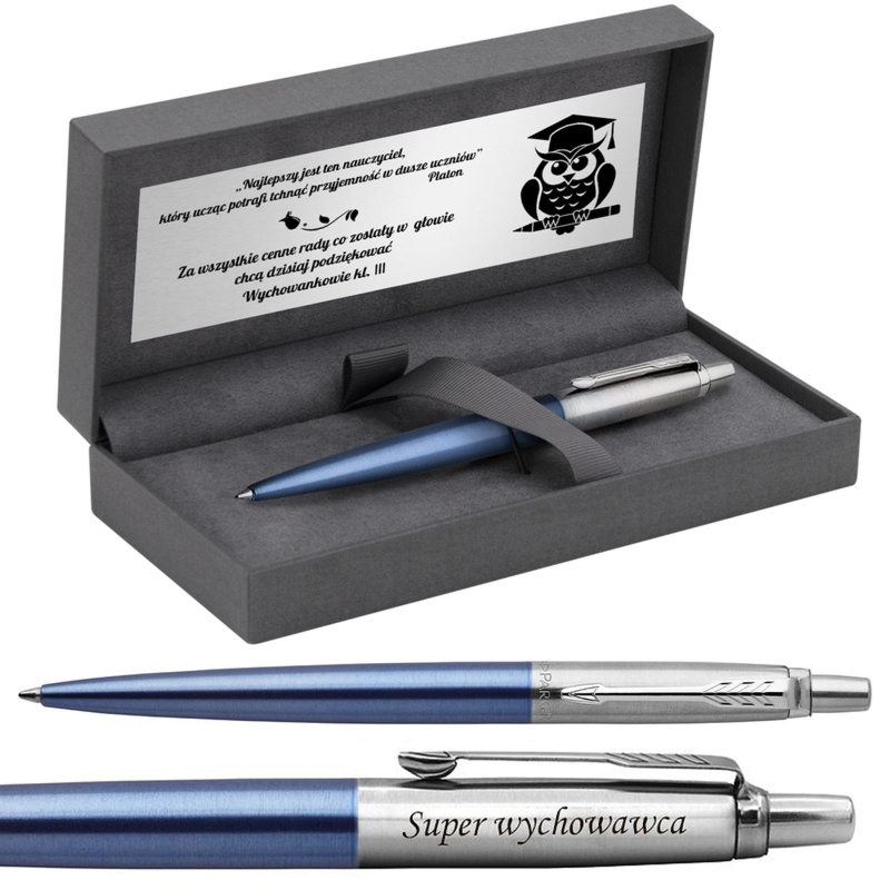 Długopis Parker Jotter CT Waterloo Blue z grawerem laserowym