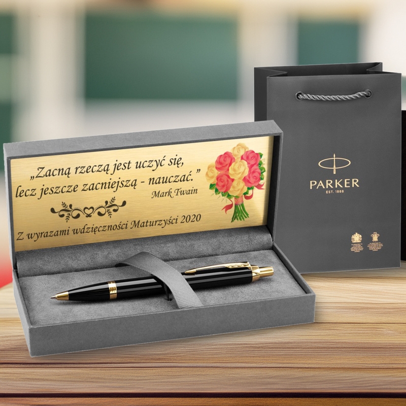 Długopis Parker IM Black GT z grawerem w etui Prestige Parker