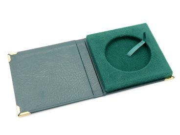Image of Etui SAMETI do medali 70 mm zielone