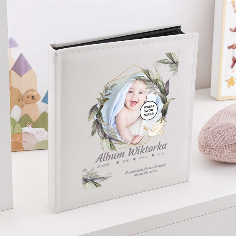 Album na chrzest dla dziecka z nadrukiem