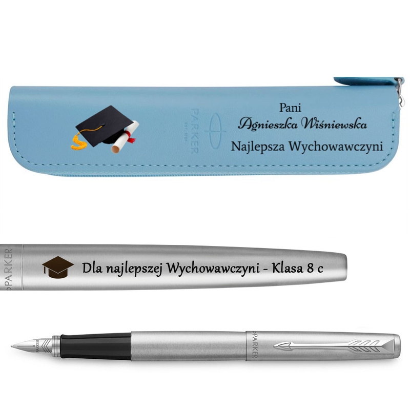 Image of Pióro Wieczne Parker CT z Grawerem + Etui z Nadrukiem UV