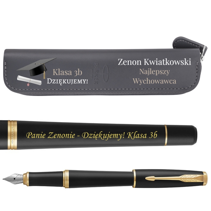 Prezent dla nauczyciela: Parker Urban Muted Black GT z grawerem