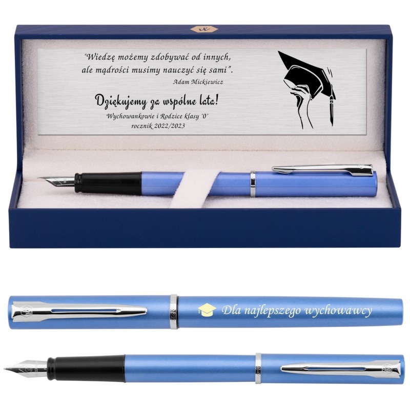 Prezent dla wychowawcy: pióro Waterman Allure z grawerem