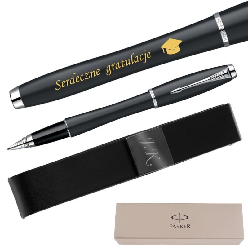 Pióro wieczne Parker Urban Classic Muted Black CT z etui i grawerem