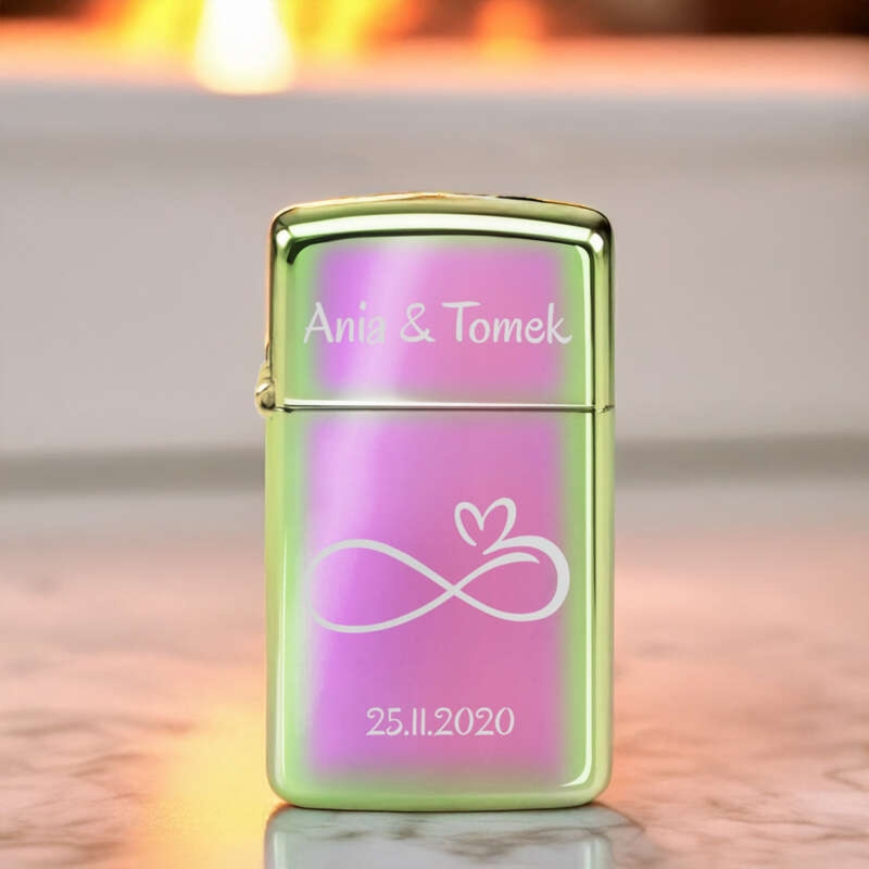 Zapalniczka benzynowa ZIPPO Slim 20493 Spectrum z grawerem