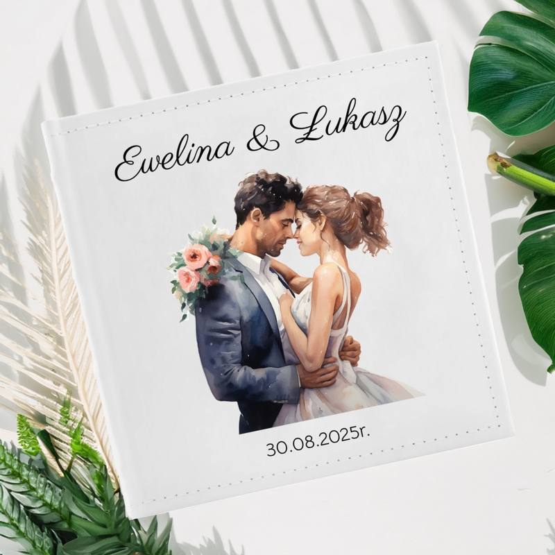 Album na zdjęcia 10x15 – ślubny, personalizowany, nadruk UV