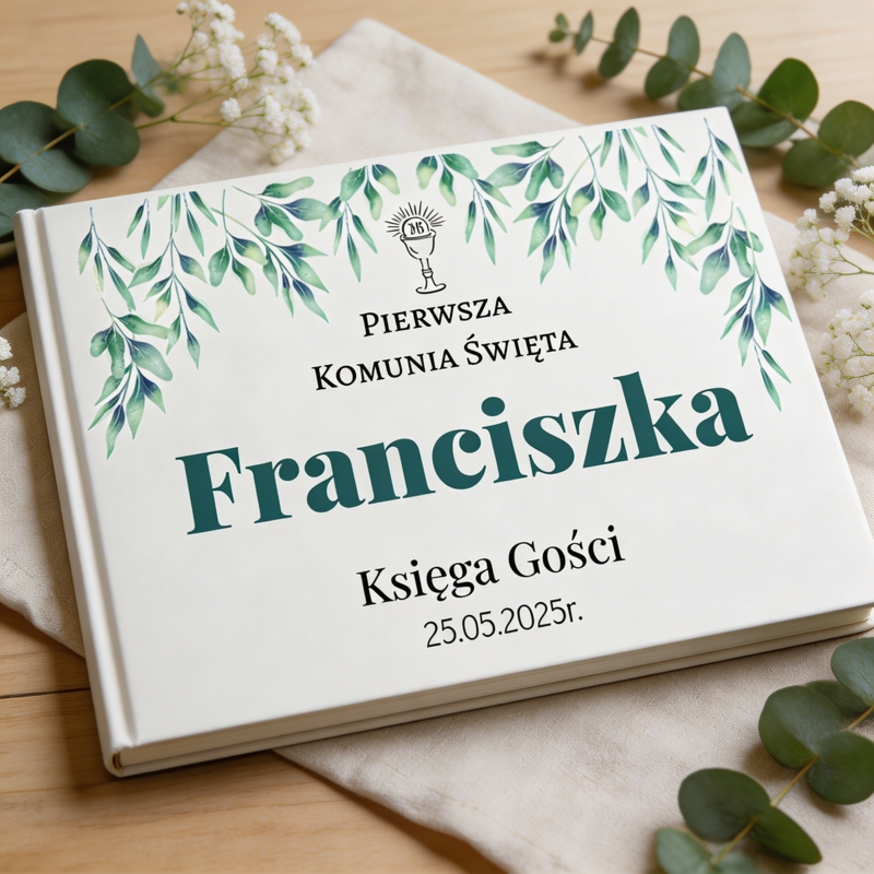 Księga Pamiątkowa Pierwszej Komunii Świętej – personalizowana