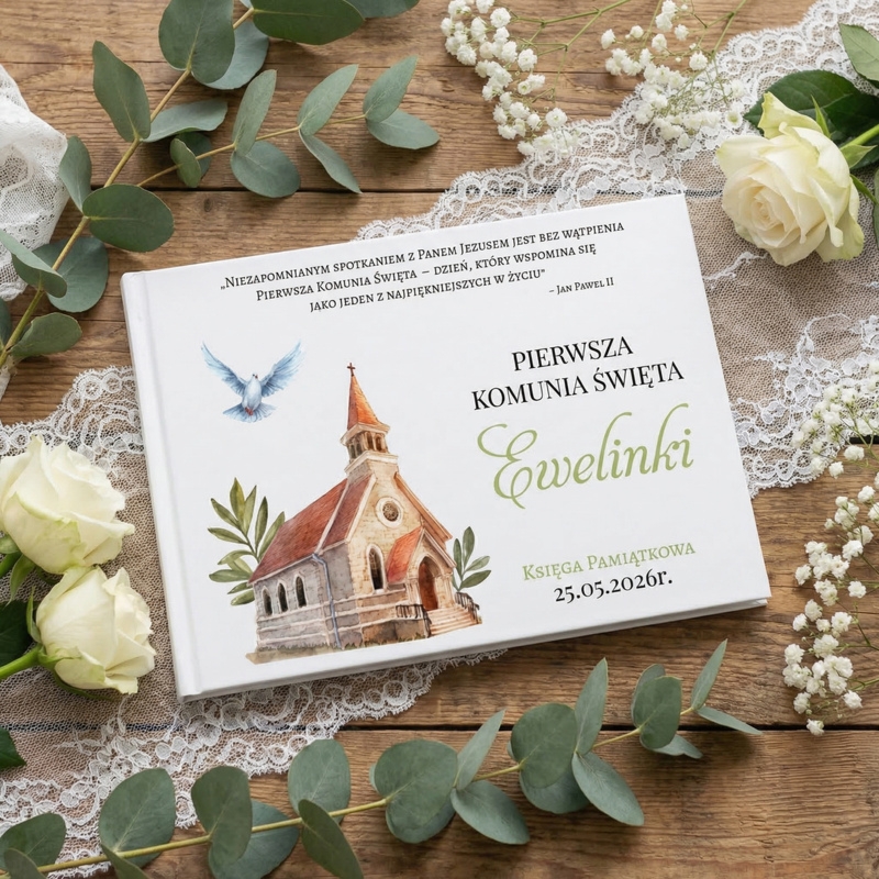 Księga Pamiątkowa Pierwszej Komunii Świętej – personalizowana
