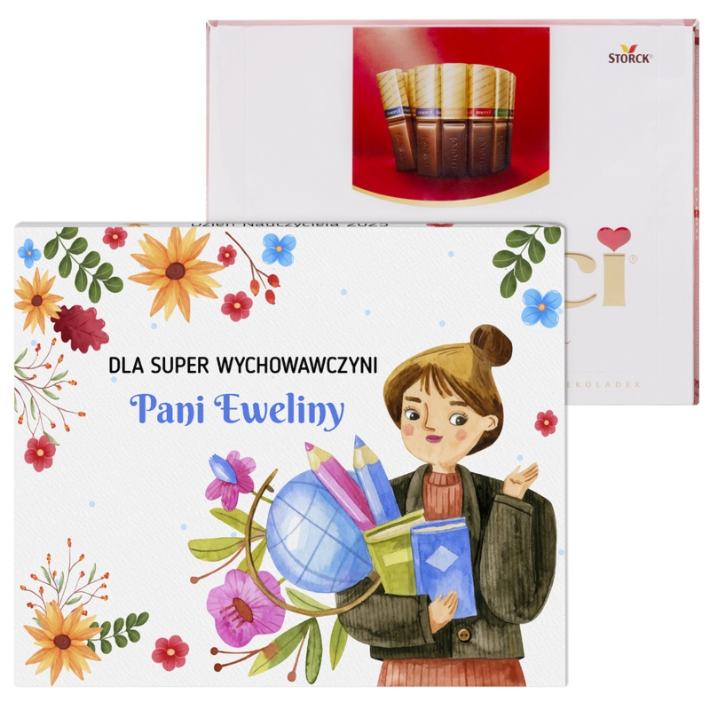 Personalizowane czekoladki Merci – prezent na Dzień Nauczyciela