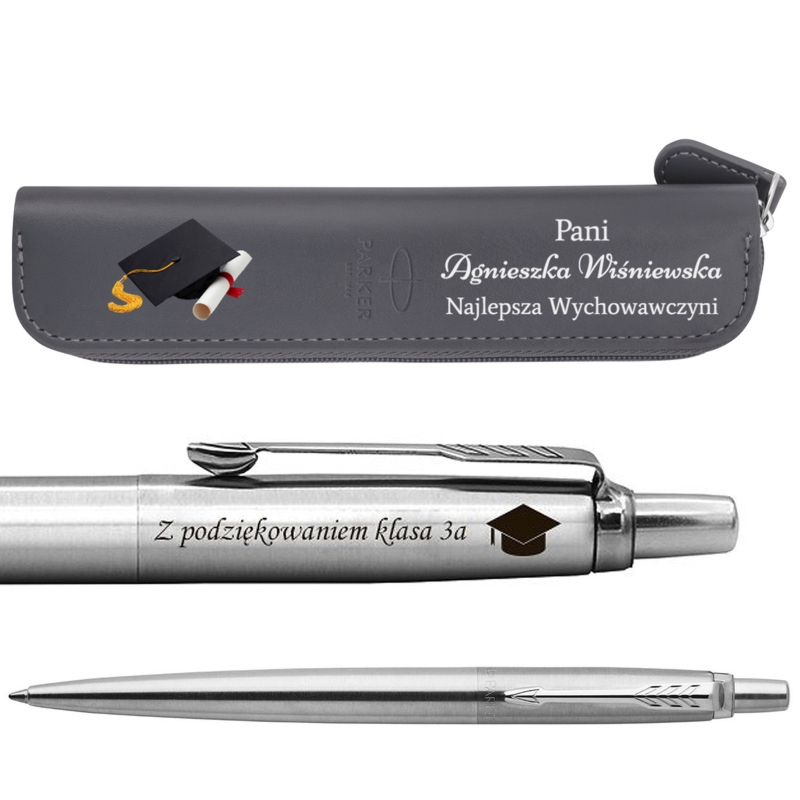 Podziękowanie od klasy Parker Jotter CT z grawerem i etui UV
