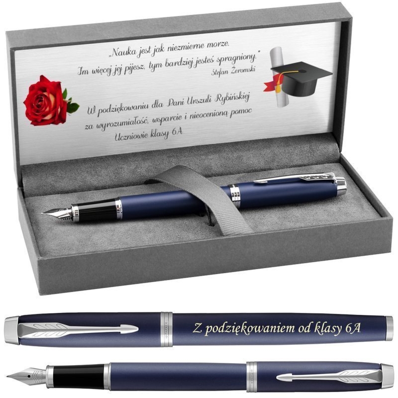 Na zakończenie roku szkolnego pióro wieczne Parker IM z grawerem