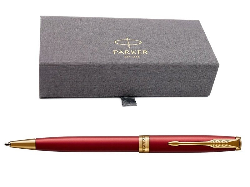 Image of Parker Sonnet GT Długopis Red Lacquer w eleganckim etui