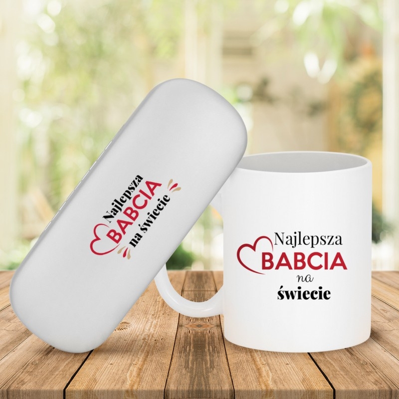 Zestaw na Dzień Babci: kubek i etui na okulary bez modyfikacji