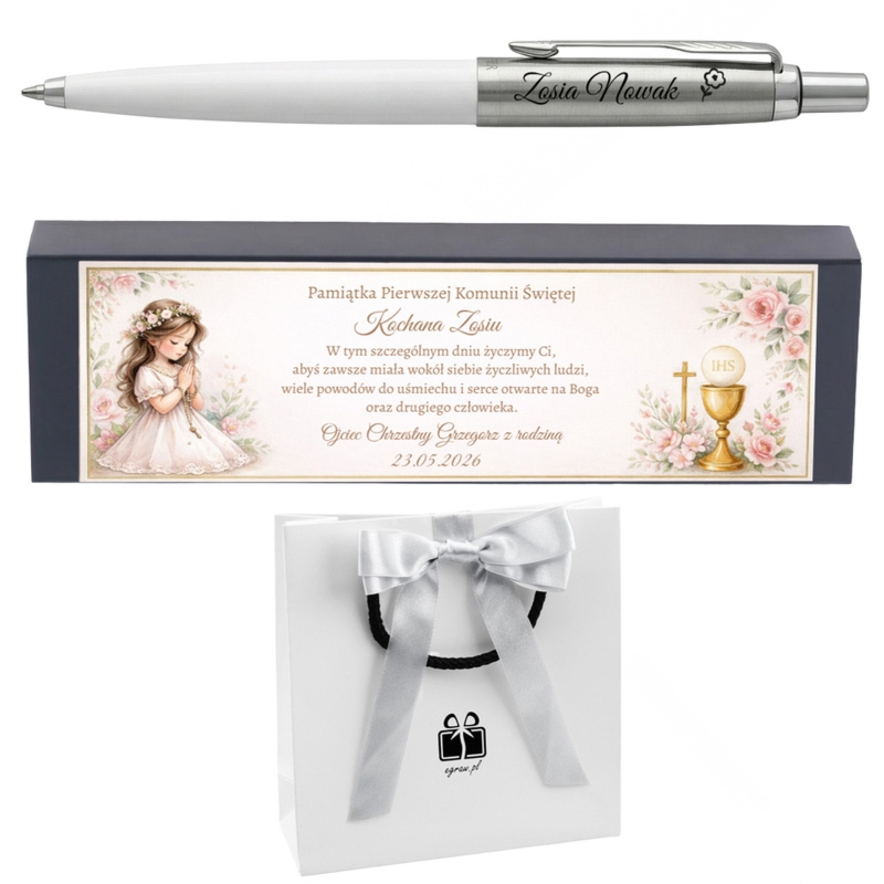 Długopis Parker Jotter BP60 z grawerem – elegancki prezent na Pierwszą Komunię Świętą