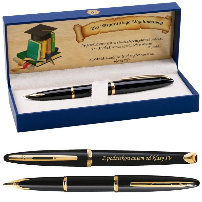 Pióro wieczne Waterman Carène Morze Czarne GT z grawerem