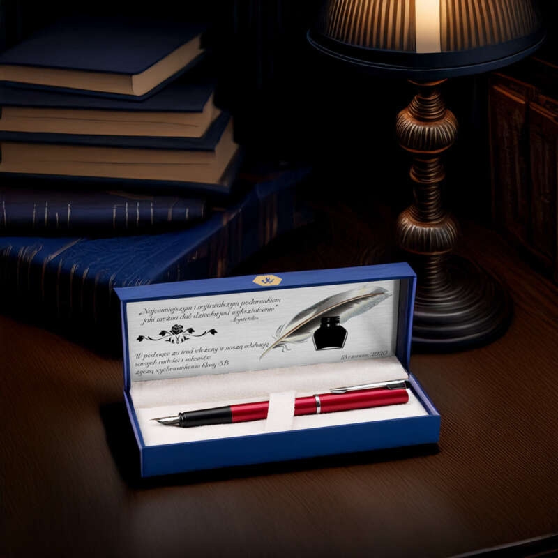 Pióro wieczne Waterman Allure Czerwone CT z grawerem i tabliczką