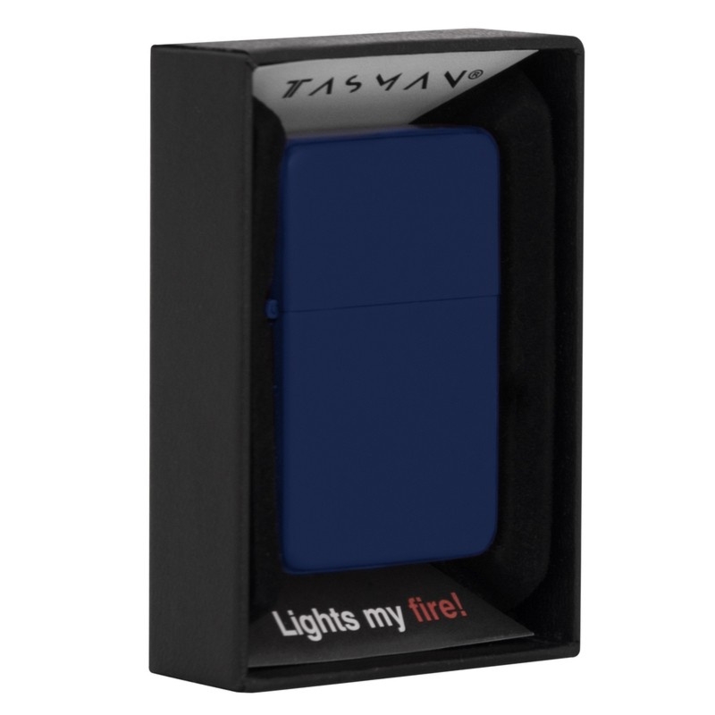Zapalniczka benzynowa Tasman granatowy mat Windproof w pudełku producenta