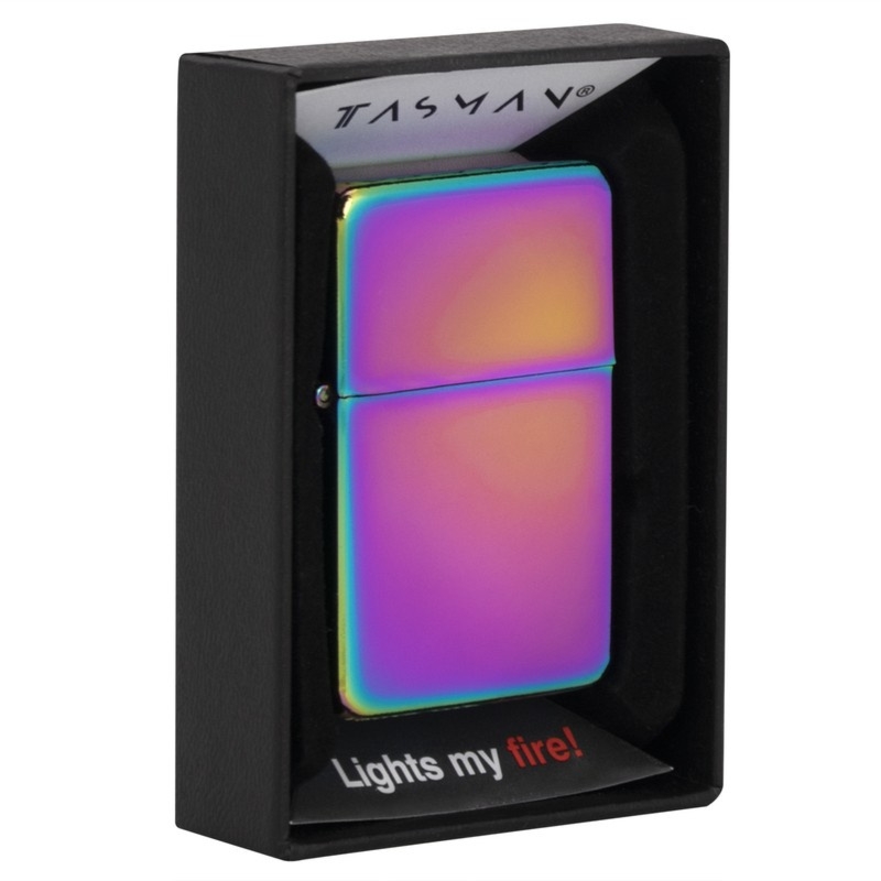 Zapalniczka benzynowa Tasman rainbow multikolor metal Windproof