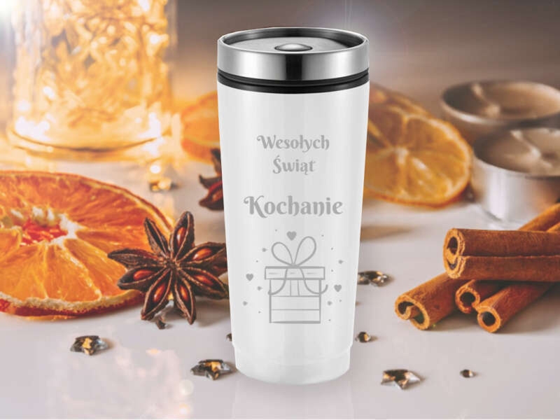 Kubek termiczny 350 ml z grawerem laserowym i personalizacją