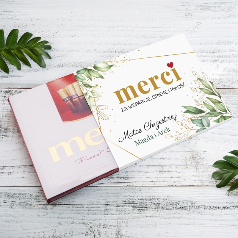 Merci dla Matki Chrzestnej – personalizowane podziękowanie z dedykacją