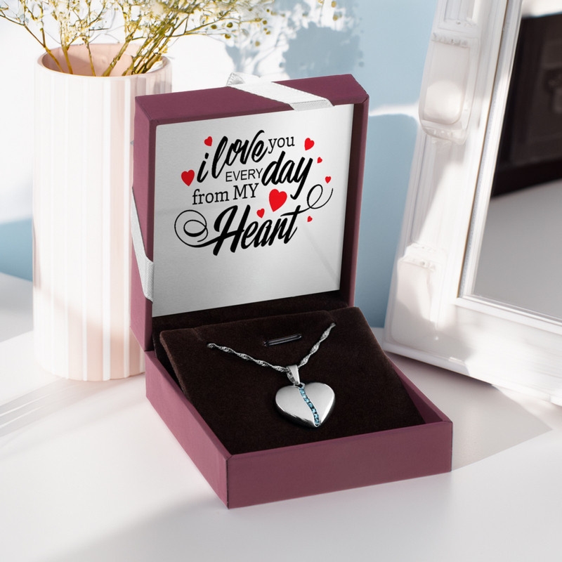 Na walentynki: wisiorek serce srebro 925 z grawerem i dedykacją