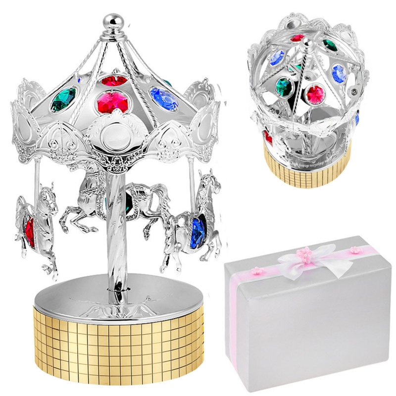 Duża karuzela pozytywka na Chrzest z grawerem i pakowaniem na prezent