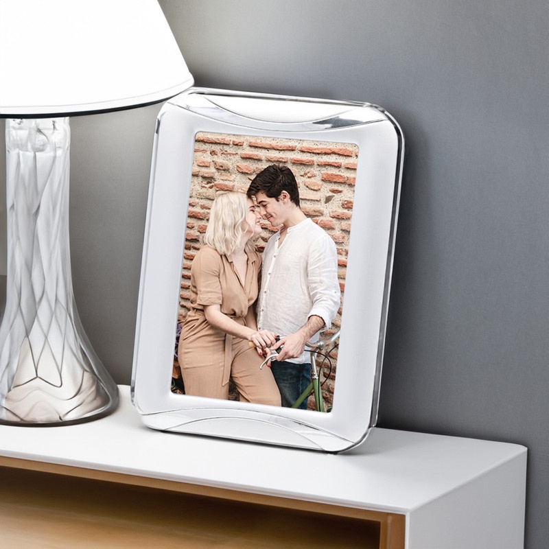 Metalowa ramka na zdjęcie z tabliczką i personalizacją