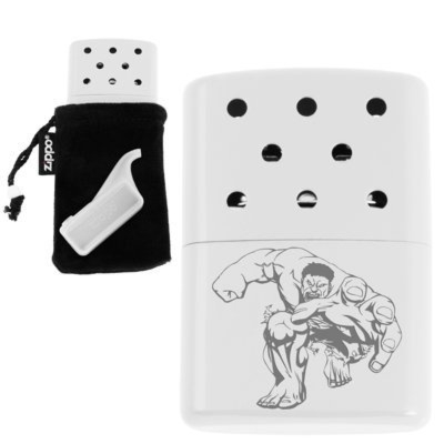 Perłowy kieszonkowy ogrzewacz benzynowy ZIPPO z grawerem